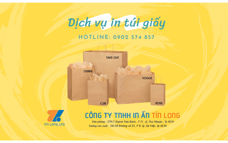 Chọn ngay dịch vụ in túi giấy đẹp, chất lượng tại In Ấn Tín Long