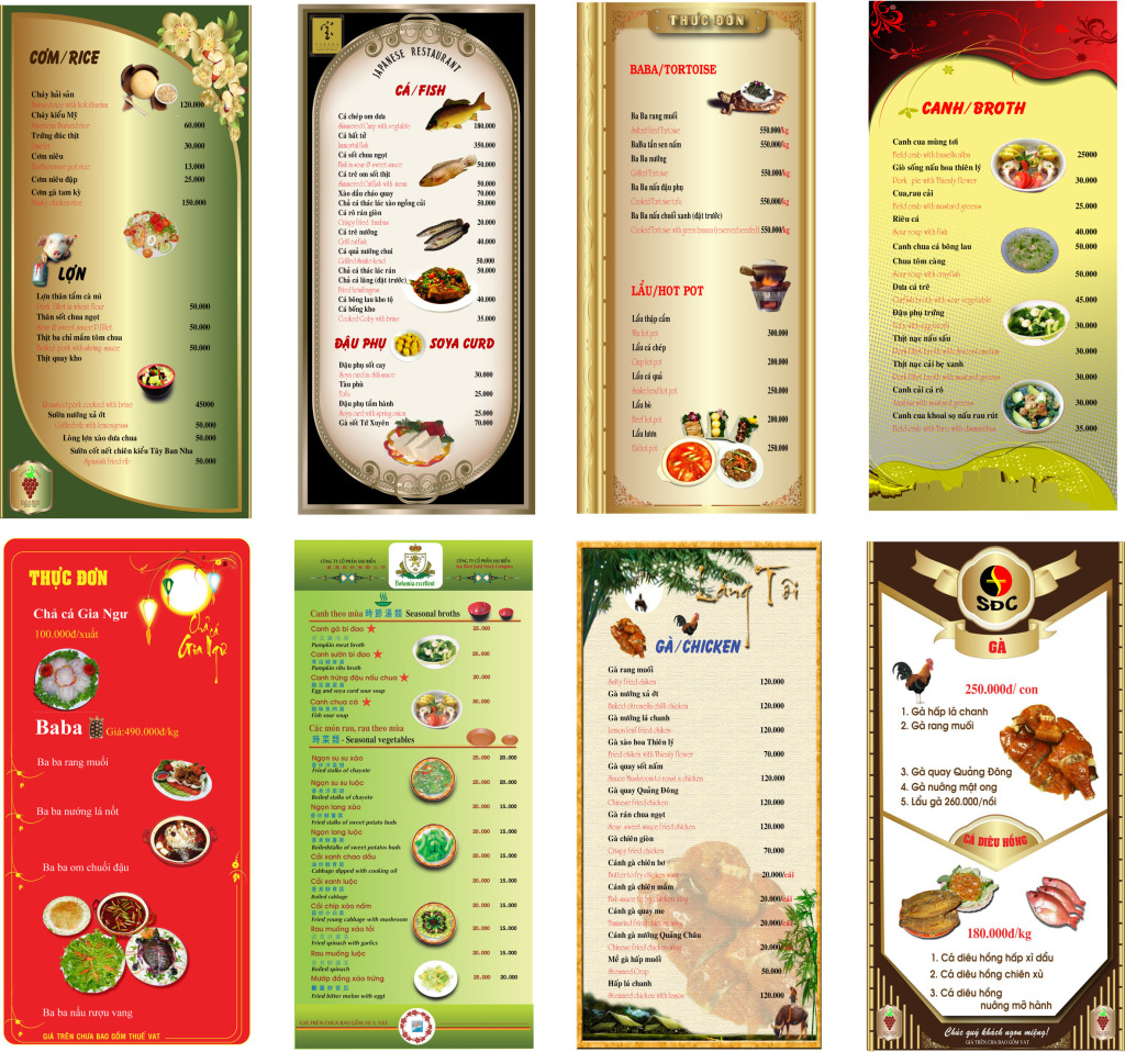 In Ấn Menu 08