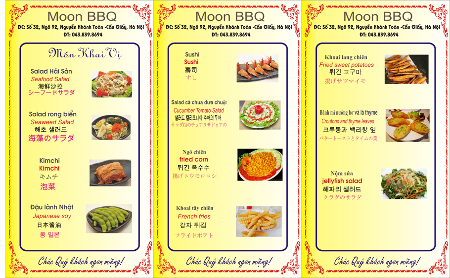 In Ấn Menu 10